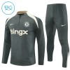 Chelsea Criança Sweat de Treino 2025-26 Quarter-Zip Cinza